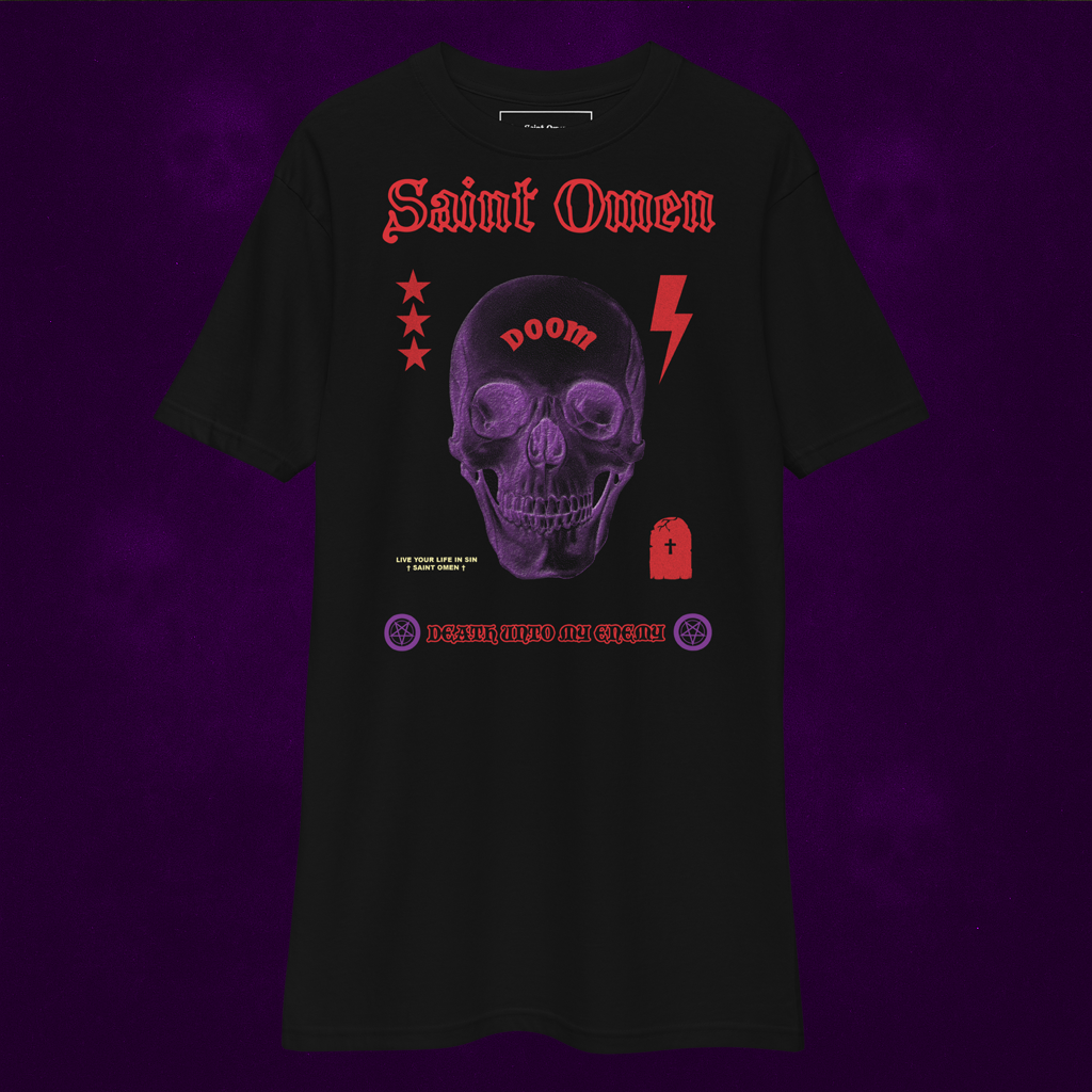 The Violet Curse | Saint Omen Heavyweight Skull Tee