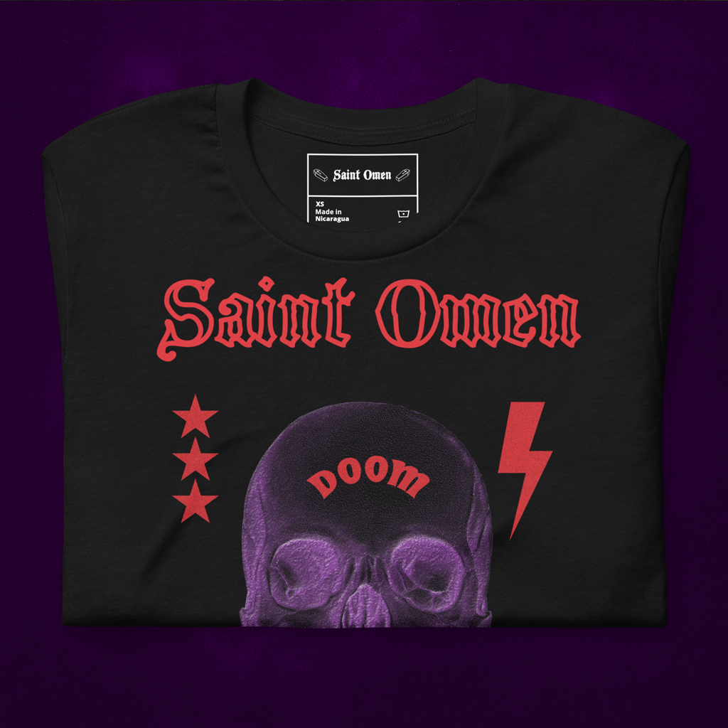 The Violet Curse | Saint Omen Heavyweight Skull Tee