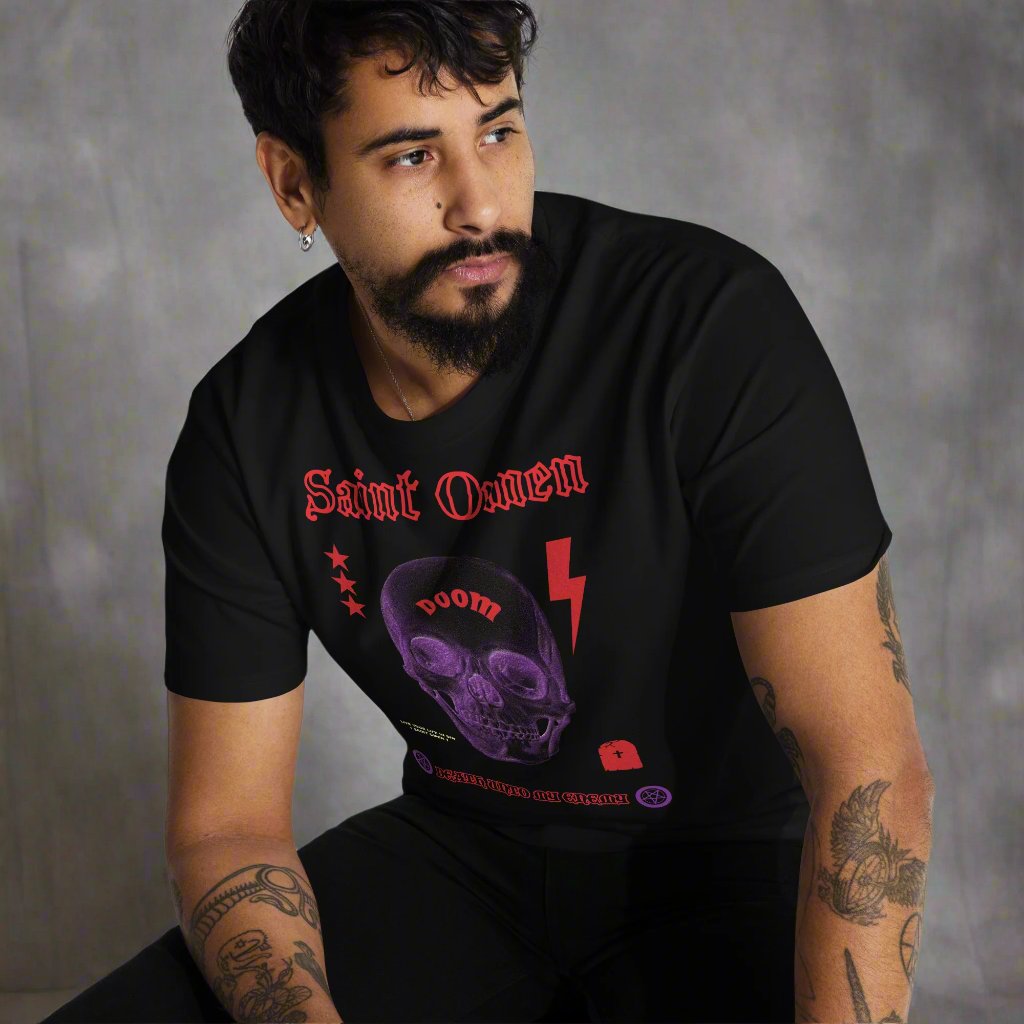 The Violet Curse | Saint Omen Heavyweight Skull Tee